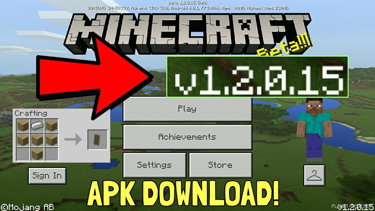 Скачать Minecraft PE 1.2.0.15 Build 5 На Андроид Бесплатно