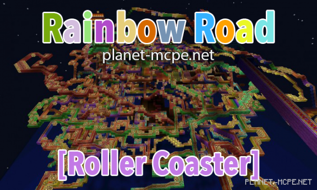 Карта Rainbow Road 4.5 [Roller Coaster]