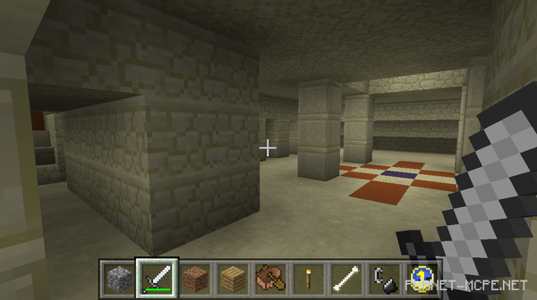 Скриншот песчаной крепости в Minecraft PE 0.13!