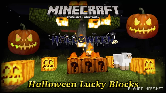 Мод Halloween Lucky Blocks 0.12.3