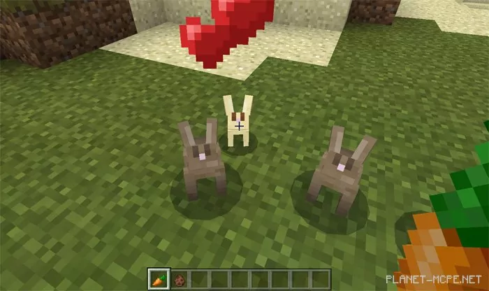 Мод Tameable Rabbits 0.17.0/0.16.1/0.16.0