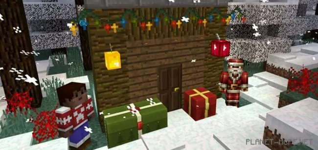 Текстур пак Christmas Decorations 1.0/0.17.0/0.16.1/0.16.0