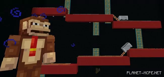 Карта Donkey Kong In MCPE [Мини-игра]