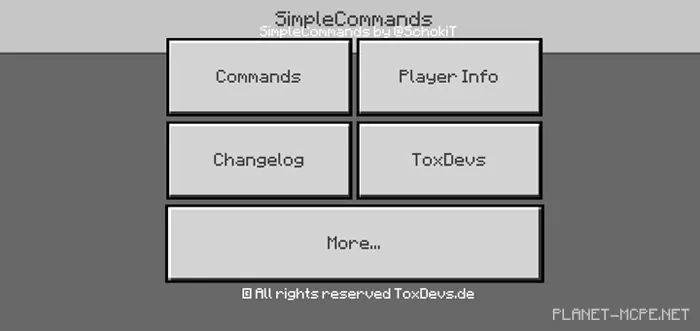 Simple Commands Buttons