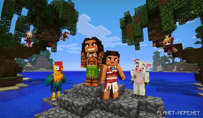 Моана и персонажи их Xbox приходят в Minecraft!