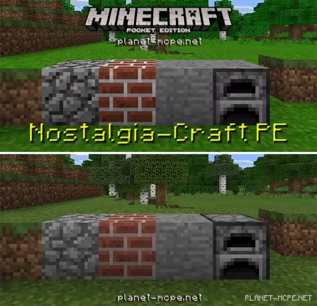 Текстуры Nostalgia-Craft PE 1.8