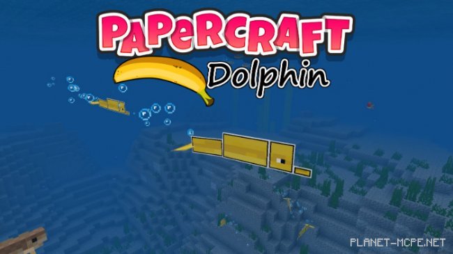 Текстуры Papercraft Banana Dolphin 1.8