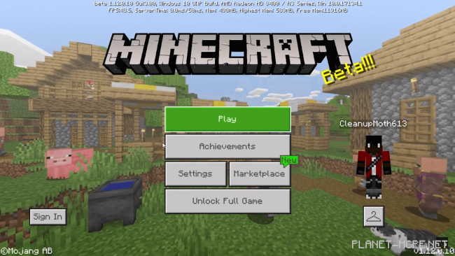 Minecraft 1.12.0.10 (Тестовая версия)