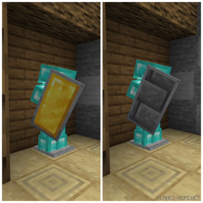 Текстурпак SENIOR H’s Custom Shields: Blocks