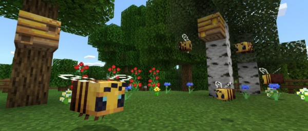Пчелы в Minecraft: Java Edition