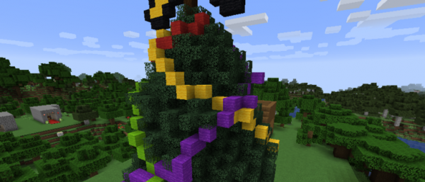 Наряжаем елку в Minecraft!