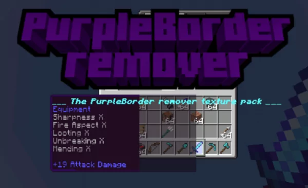 Текстурпак Purple Border Remover