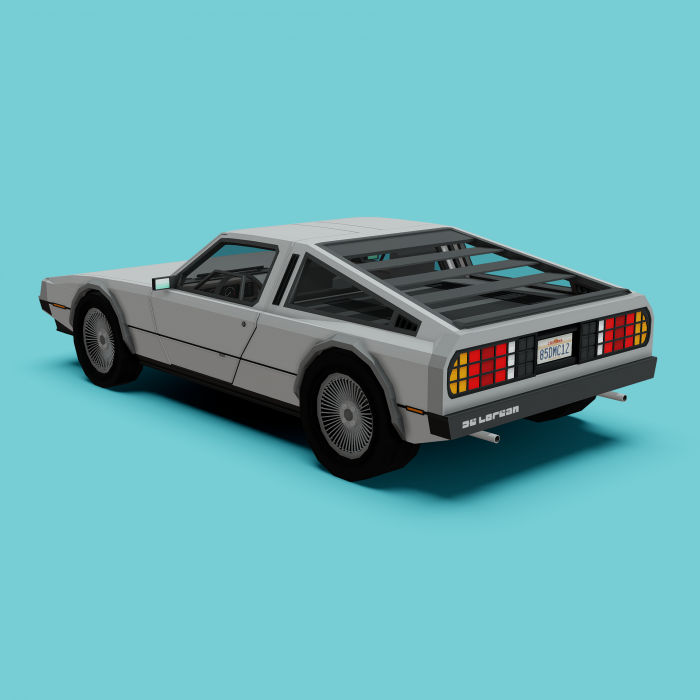 Вид сзади | Мод DeLorean DMC-12