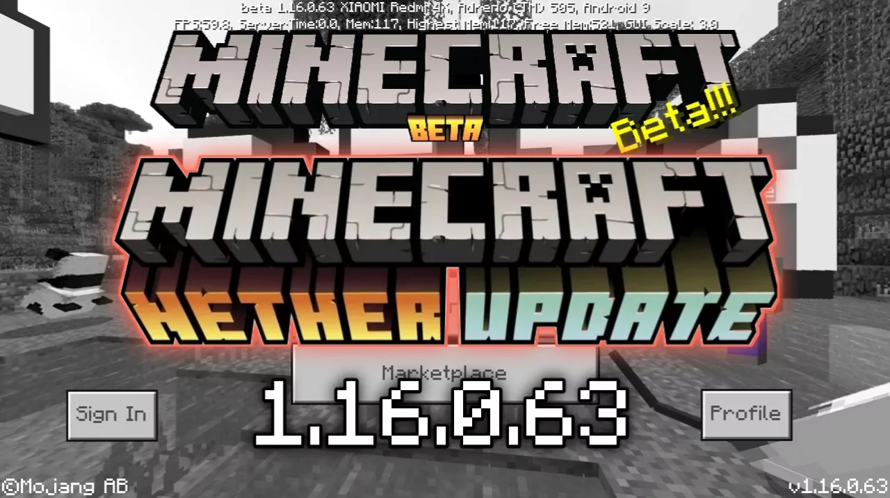 Minecraft PE 1.16.0.63 (Тестовая версия)