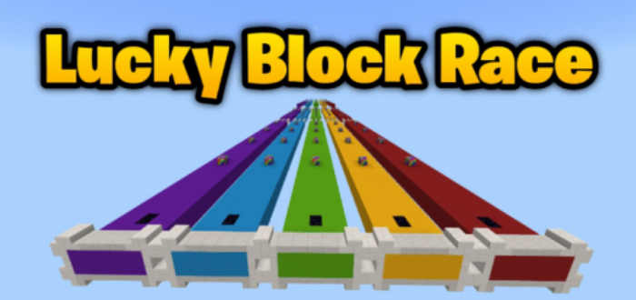 Карта Rainbow Lucky Block Race