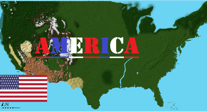 Карта United States of America