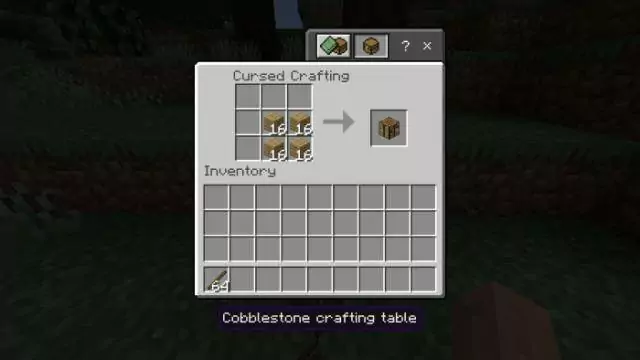 Cobblestone Crafting Table