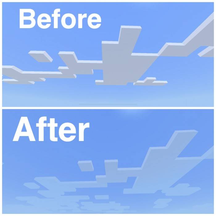 До и после | Текстуры Качественные облака