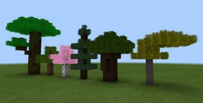 Текстурпак Реалистичные деревья