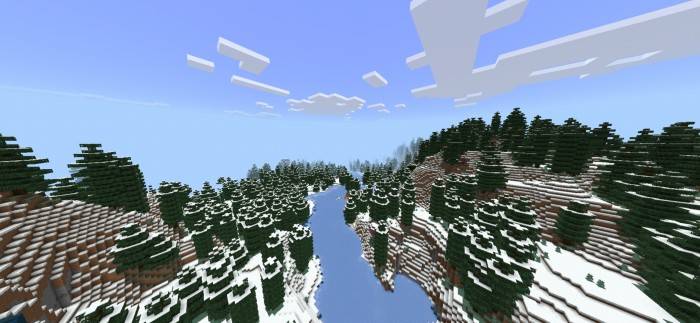 Переделанная снежная тайга в Minecraft | Мод Ванильная эволюция