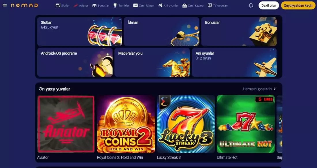 Лучшие Игры, бонусы и мобильное приложение для удобства игры в Nomad Casino