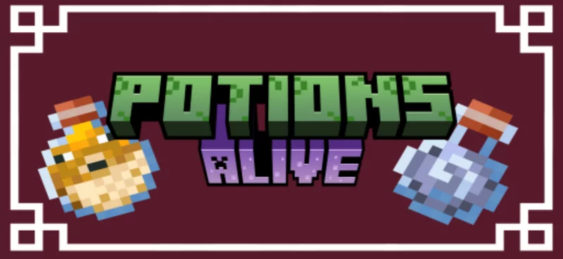 Скачать мод Оживленные зелья | Potions Alive для Minecraft